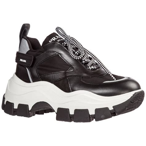 prada sneakers women black